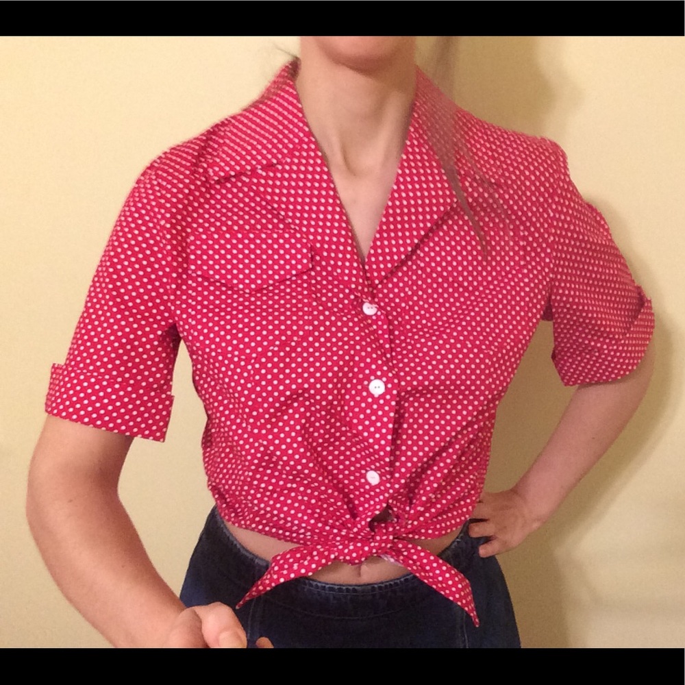 Button-down tie-front shirt - Picture 5 of 5